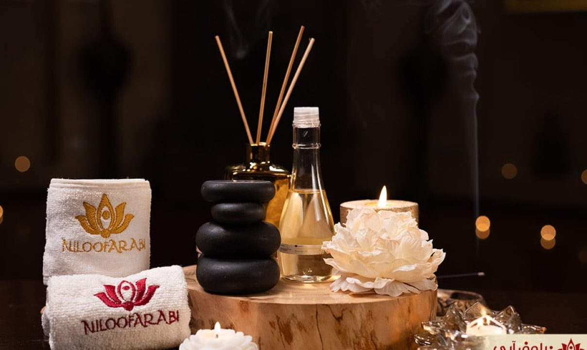 عکسی از روغن و تجهیزات ماساژ